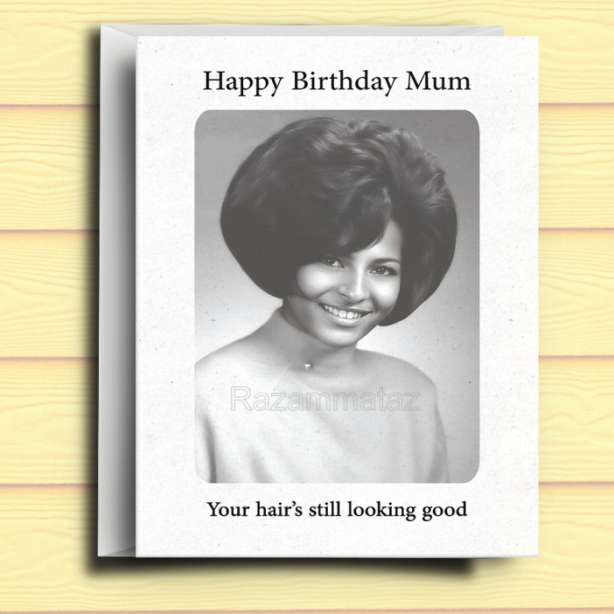 Black Woman Birthday Card O